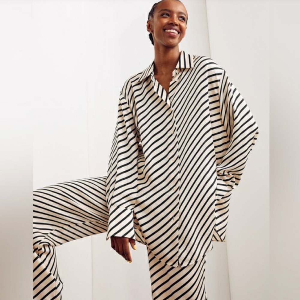 H&M Women's Striped drawstring pant (see matching shirt listing)